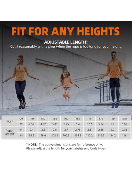 Cuerda de Salto Rápida GUMWIG con Peso Ajustable y Longitud Regulable