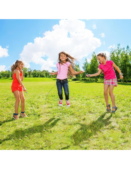 Cuerda de Saltar Ajustable JGM para Niños - Algodón Trenzado