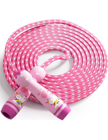 Cuerda de Saltar Ajustable JGM para Niños - Algodón Trenzado