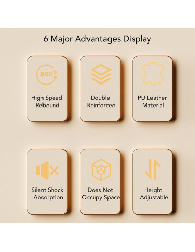 Bolsa de Boxeo Doble Extremo TARSHYRY de Cuero PU 17x6cm