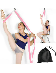 Entrenador de Flexibilidad para Puerta Price Xes - Estirador de Piernas Rosa 2
