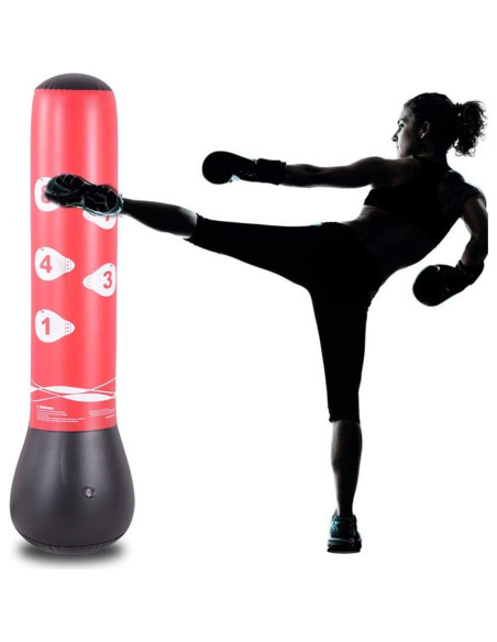 Saco de Boxeo Inflable HIWENA 150 cm para Niños y Adultos