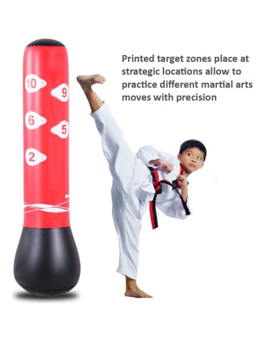 Saco de Boxeo Inflable HIWENA 150 cm para Niños y Adultos