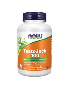 Suplemento TestoJack 100 NOW Foods 120 Cápsulas Veganas