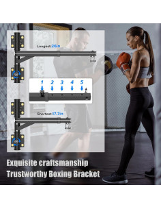 Soporte ajustable para bolsa de boxeo BaiYuan - 44.45-66.04 cm 2