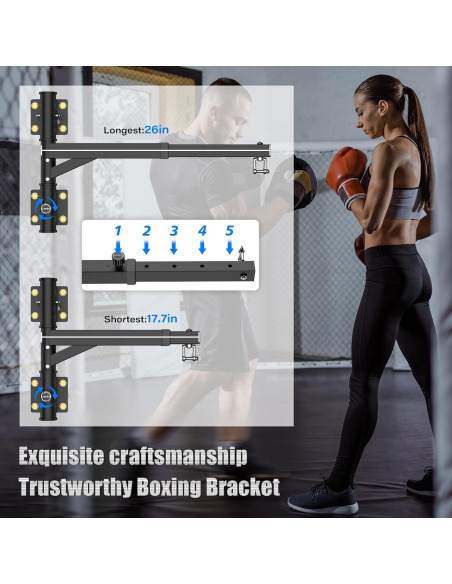 Soporte ajustable para bolsa de boxeo BaiYuan - 44.45-66.04 cm