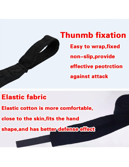 Envolturas de Mano de Boxeo Bntyok QJBD-2PCS 149.86 cm