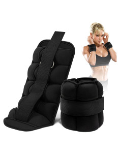 Pesas de Tobillo Ajustables Wolliwa 10 lbs (4.54 kg) Neopreno