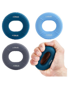 Entrenador de Agarre HSOOVZN - Anillo de Silicona 9-27 kg