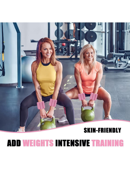 Pesas para Tobillos y Muñecas FlamingoCasa 0.91Kg Ajustables Rosa