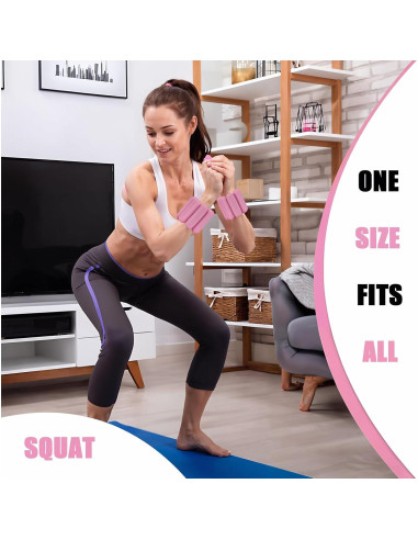 Pesas para Tobillos y Muñecas FlamingoCasa 0.91Kg Ajustables Rosa