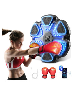 Máquina de Boxeo Musical SPIEEK 111 con Guantes y Bluetooth