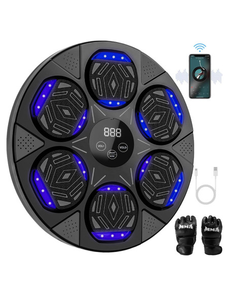 Máquina de Boxeo Musical Poetish QJB-55 con Guantes - 2025 Máquina de Boxeo Musical Poetish QJB-55 con Guantes - 2025