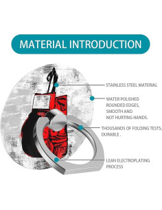 Soporte para Teléfono CARLOCA Guantes de Boxeo Rojos 360 2