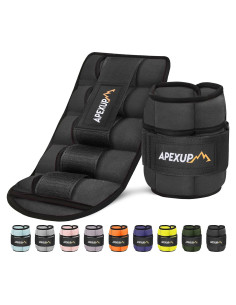APEXUP Pesas de Tobillo Ajustables 4.54 kg para Entrenamiento
