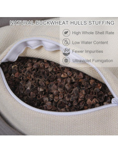 Cojín de Meditación Zafu FelizMax 38.1 cm Algodón Orgánico 2