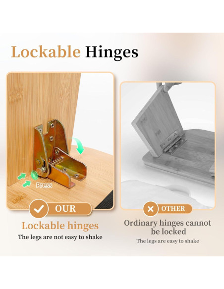 Banco de Meditación Plegable JFNoraiva de Bambú con Cojín