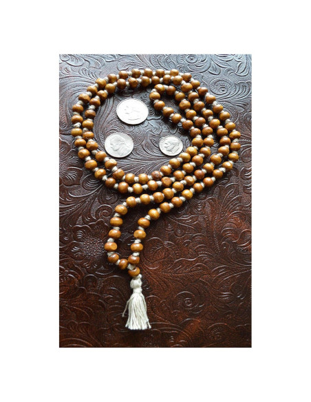 Collar de Cuentas de Oración Tulsi Sagrado 83.82 cm - Mala Japa
