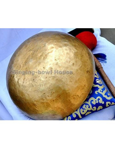 Cuenco Tibetano de Sanación Hecho a Mano 25.4 cm Bronce