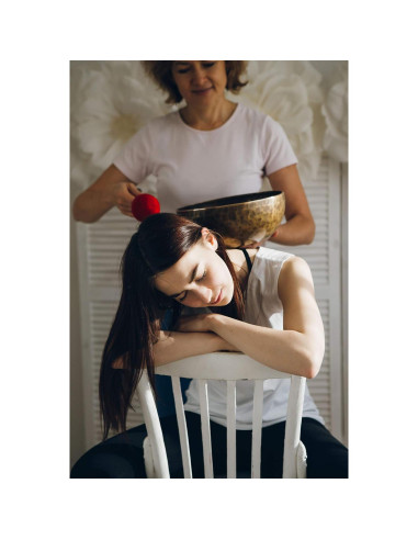 Cuenco Tibetano de Sanación Hecho a Mano 25.4 cm Bronce