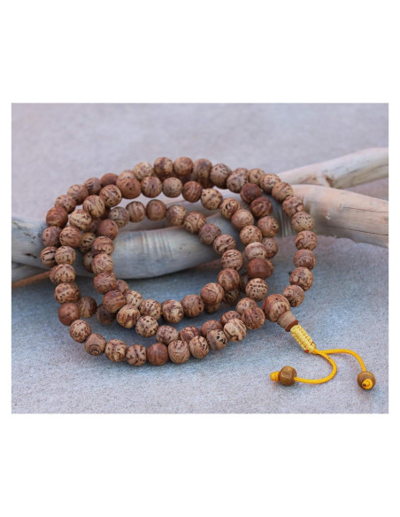 Mala de Meditación Budista de Bodhiseed 108 Cuentas Ajustable