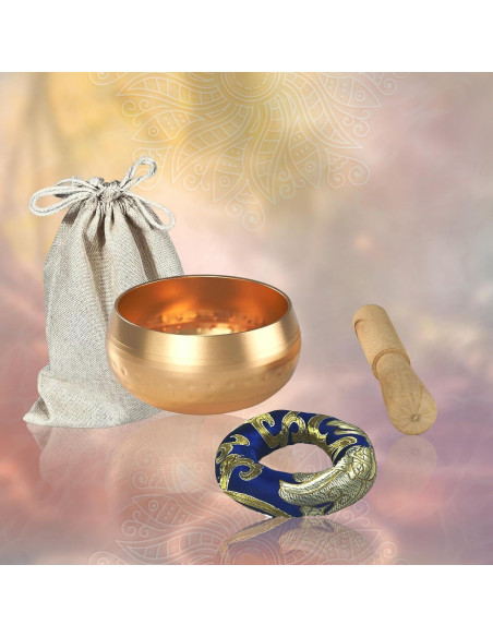 Cuenco Cantor Tibetano REGIS 7.62 cm Oro Hecho a Mano Cuenco Cantor Tibetano REGIS 7.62 cm Oro Hecho a Mano