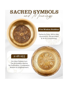 Cuenco Cantor Tibetano Hihealer 11.43 cm Hecho a Mano Nepal 2