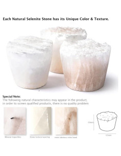 Difusor Pasivo de Aceite Esencial MIYA LIFE Selenita 8.13cm 2