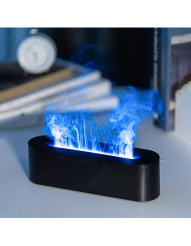 Difusor de Aceite Esencial Hougnioe 150ml Negro con Luz