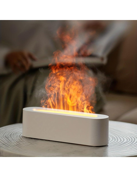 Difusor de Aceite Esencial Hougnioe 150ml Negro con Luz