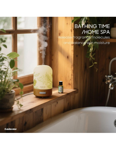 Difusor de Aceite Esencial Fashome 100ml Ultrasonido Jazmín