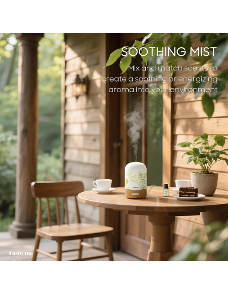 Difusor de Aceite Esencial Fashome 100ml Ultrasonido Jazmín