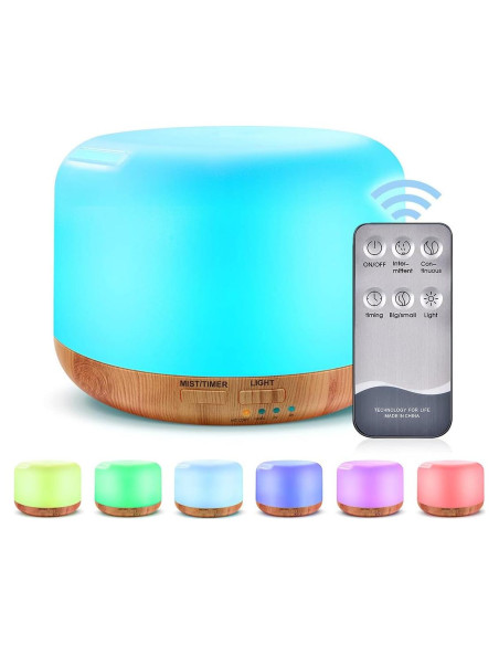 Difusor de Aceite Esencial Marchred 300ML Ultrasónico con Control Remoto