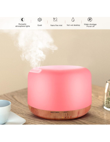 Difusor de Aceite Esencial Marchred 300ML Ultrasónico con Control Remoto