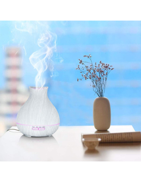 Difusor de Aceite Esencial BZseed 550ml Blanco con Temporizador Difusor de Aceite Esencial BZseed 550ml Blanco con Temporizador