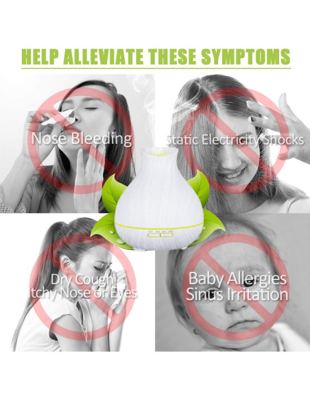 Difusor de Aceite Esencial BZseed 550ml Blanco con Temporizador Difusor de Aceite Esencial BZseed 550ml Blanco con Temporizador