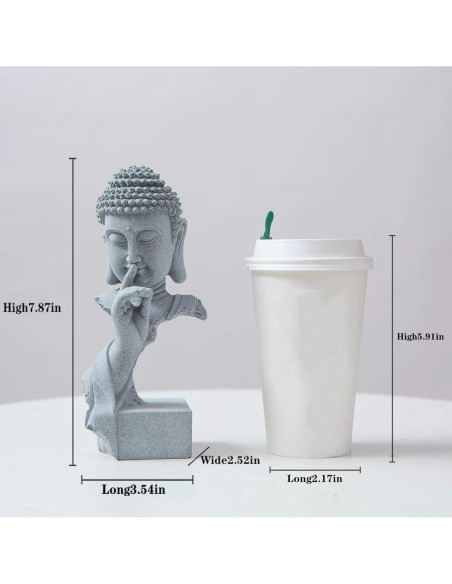 Estatua de Buda Tiwhdni de Meditación para Decoración Zen 20 cm