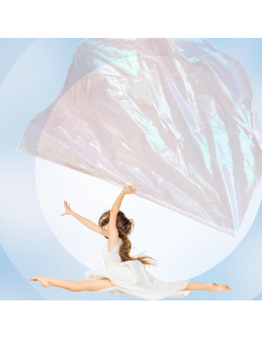 Banderas de Alabanza Jetec 2 Set 96-140 cm Blanca Transparente