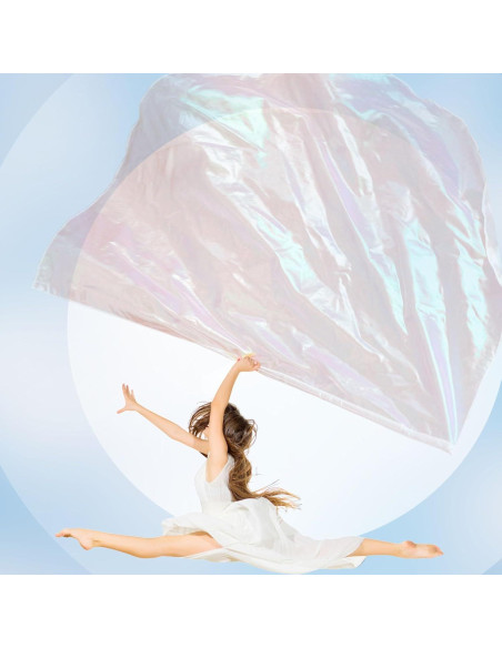 Banderas de Alabanza Jetec 2 Set 96-140 cm Blanca Transparente