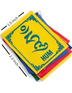 Banderas de Oración Tibetanas Mini HIMALAYAN BAZAAR 10 Piezas 2