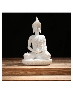 Estatua de Buda Pescado Sin Preocupaciones 11cm Arenisca