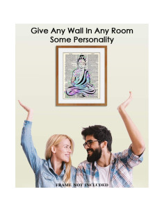 Póster de Arte de Pared Buddha Zen 20x25 cm - Impresión Creativa 2