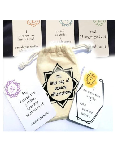 24 Tarjetas de Afirmación Divertidas SHITBRF - Inspiración Positiva