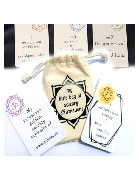 24 Tarjetas de Afirmación Divertidas SHITBRF - Inspiración Positiva