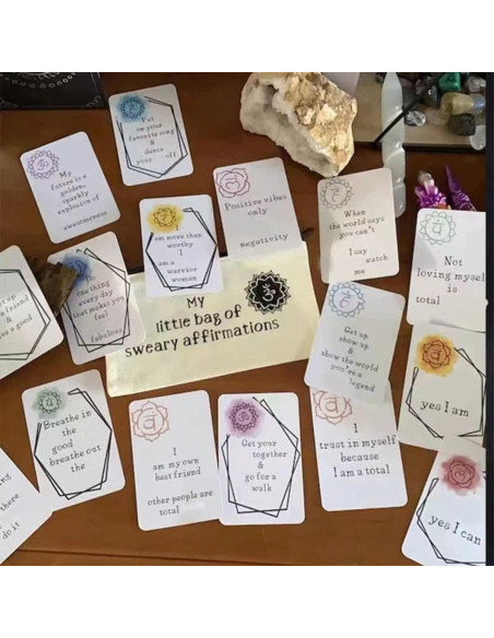 24 Tarjetas de Afirmación Divertidas SHITBRF - Inspiración Positiva