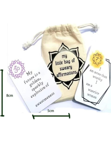 24 Tarjetas de Afirmación Divertidas SHITBRF - Inspiración Positiva