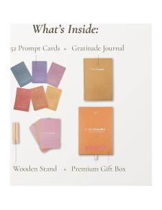 Juego de Diario de Gratitud y Tarjetas de Afirmación - The Intentional Maven 2