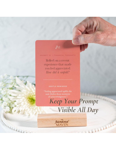 Juego de Diario de Gratitud y Tarjetas de Afirmación - The Intentional Maven