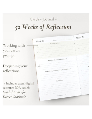 Juego de Diario de Gratitud y Tarjetas de Afirmación - The Intentional Maven