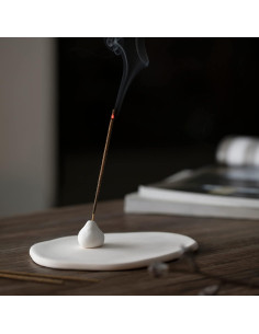 Soporte de Incienso Cerámica Hecho a Mano Liandxy Calabaza 16cm 2